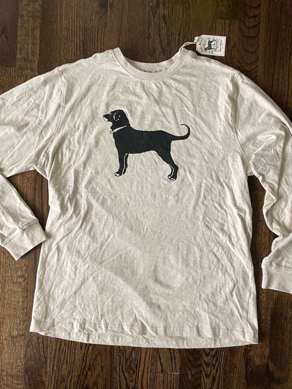 The Black Dog Oatmeal Long Sleeve Tee Men’s L